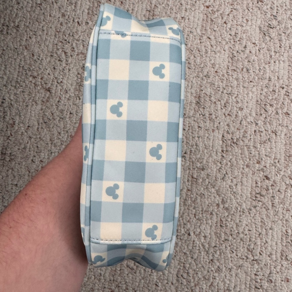 Stoney Clover Lane Disney Blue Gingham Curved Crossbody Bag - Picture 4 of 4